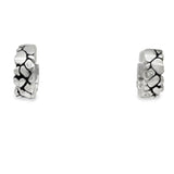 Boulder Mountain Hoop Earrings w/ Diamonds