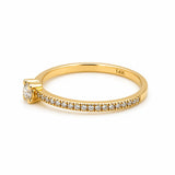 14 Karat Round Diamond Ring