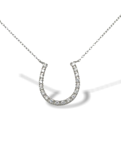 CZ Horseshoe Necklace