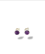 Amethyst Stud Earrings