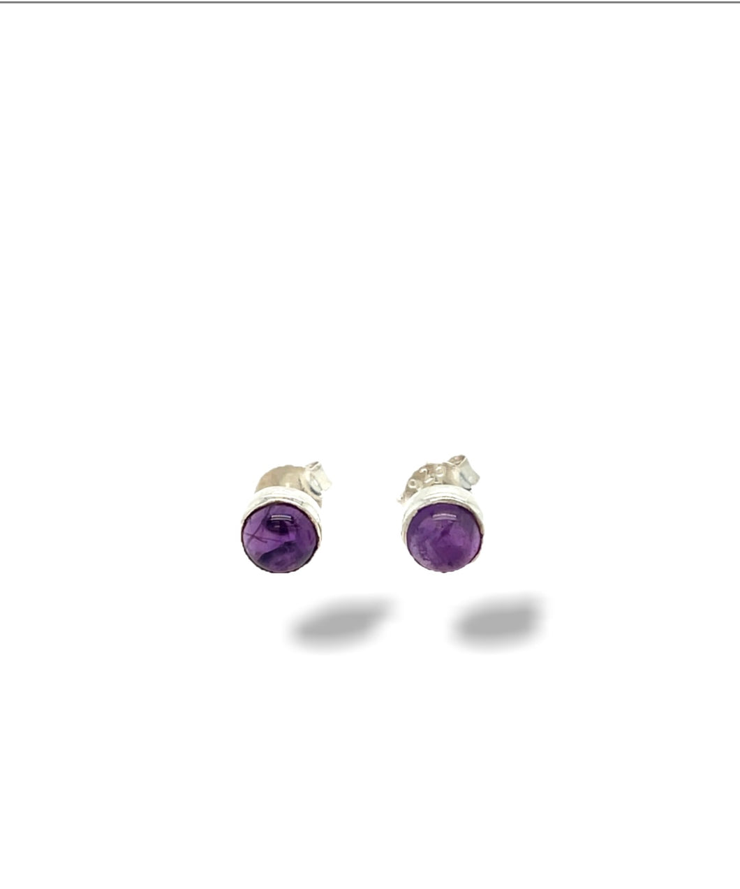 Amethyst Stud Earrings