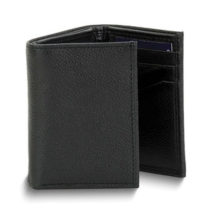 Black Cowhide Leather Wallet