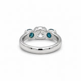 Platinum 2.05 CTW Diamond Three-Stone Ring