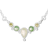 Prehnite & Peridot Necklace