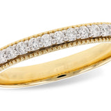 14K Yellow Gold Diamond Band