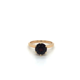 14KY 2 CT Mozambique Garnet Solitaire Ring