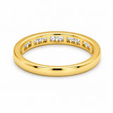 Yellow Gold Channel Set Diamond Band
