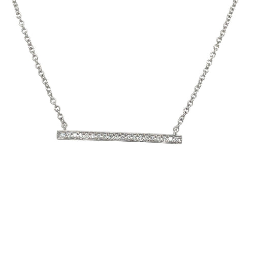 Diamond Bar Necklace