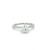 14KW Round Diamond Engagement Ring