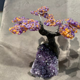 Citrine & Amethyst Gemstone Tree