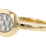 Oval Cluster Diamond Ring