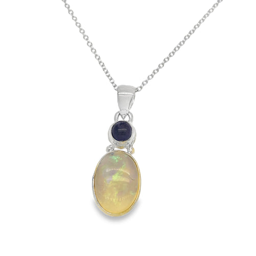 Opal & Tanzanite Necklace