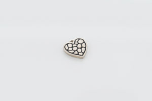 SS Small Heart Boulder Mountain Charm