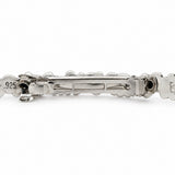 Sterling Silver & Nickel Boulder Mountain Hair Barrette