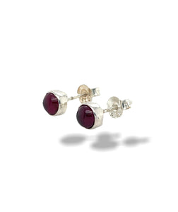 Garnet Stud Earrings