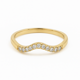 Contoured Diamond Band