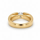 Yellow Gold Diamond Bridge Ring