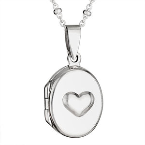 SS Heart Locket Necklace