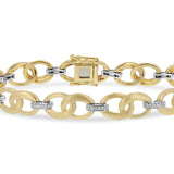 14 K Diamond Link Bracelet