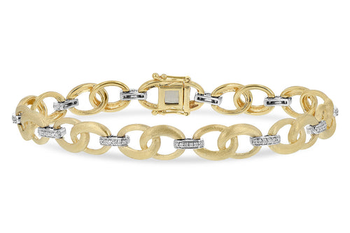 14K Diamond Link Bracelet
