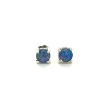 SS 6mm Opal Stud Earrings