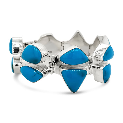 SS Blue Turquoise Bracelet