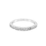 ?? 14K White Gold Diamond Wedding Band
