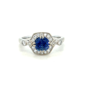 Vintage-Inspired Sapphire Ring