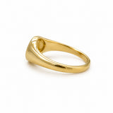 Small Oval Hammered Mtn Ring