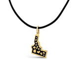 18k Yellow Gold Boulder Mountain Idaho Pendant