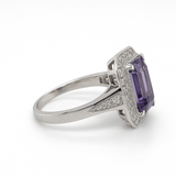 Amethyst & Diamond Ring