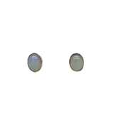 Ethiopian Opal Sterling Silver Stud Earrings