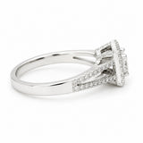 Princess Cut Diamond Halo Ring