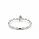 Peridot & Diamond Ring