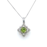 Peridot & Diamond Pendant