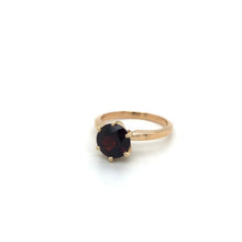 14KY 2 CT Mozambique Garnet Solitaire Ring