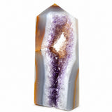 Small Multi Color Agate Tower w/ Druzy