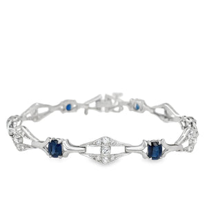 Tifanny & Co. Sapphire & Diamond Bracelet