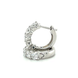 14KW Diamond Hoop Earrings
