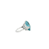 18 Karat Aquamarine ring