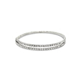 Silver Crystal Wrap Bracelet