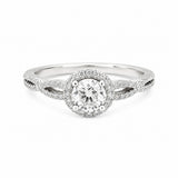 Round Halo Diamond Ring
