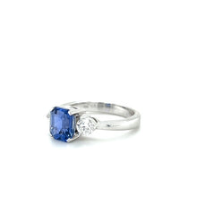 18KW 2.37 CT Sapphire & Diamond Ring