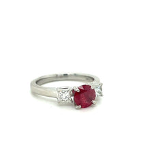 Ruby & Diamond Ring in Platinum