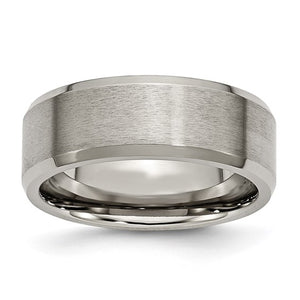 Brushed Titanium Ring