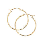 14 Karat Yellow Gold Small Hoop Earrings