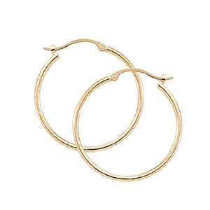 14 Karat Yellow Gold Small Hoop Earrings