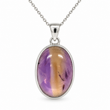 Sterling Silver Oval Ametrine Pendant