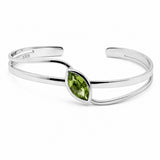 Marquise Peridot Cuff Bracelet