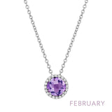 Amethyst Birthstone Necklace